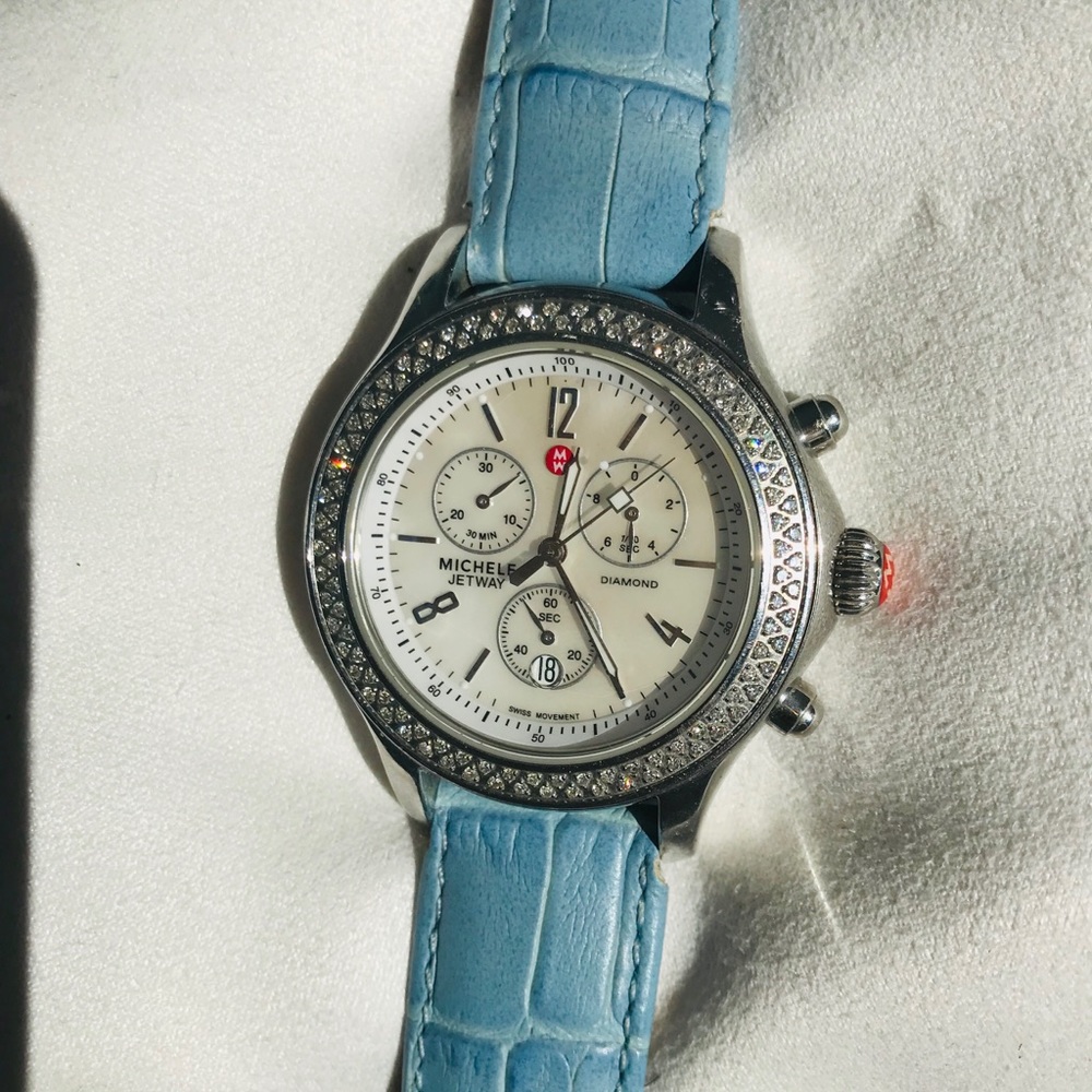 Michele diamond JETWAY WATCH 112 mother of pearl